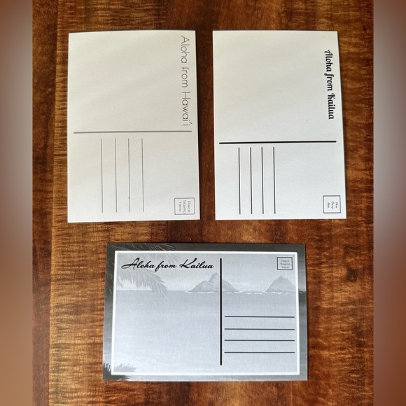Lacey Artworks Kailua Postcard and Sticker Bundle Pack, Pack of 7 - Picture 3 of 4